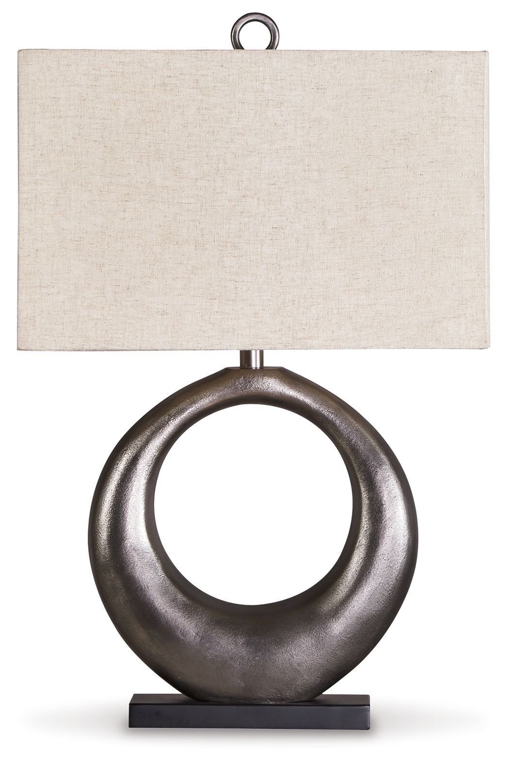 Saria - Metal Table Lamp  - Antique Silver Finish - Image 1
