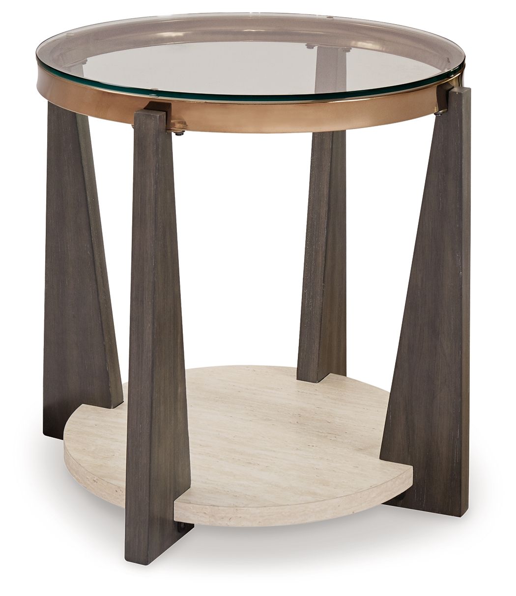 Frazwa – Round End Table – Multi