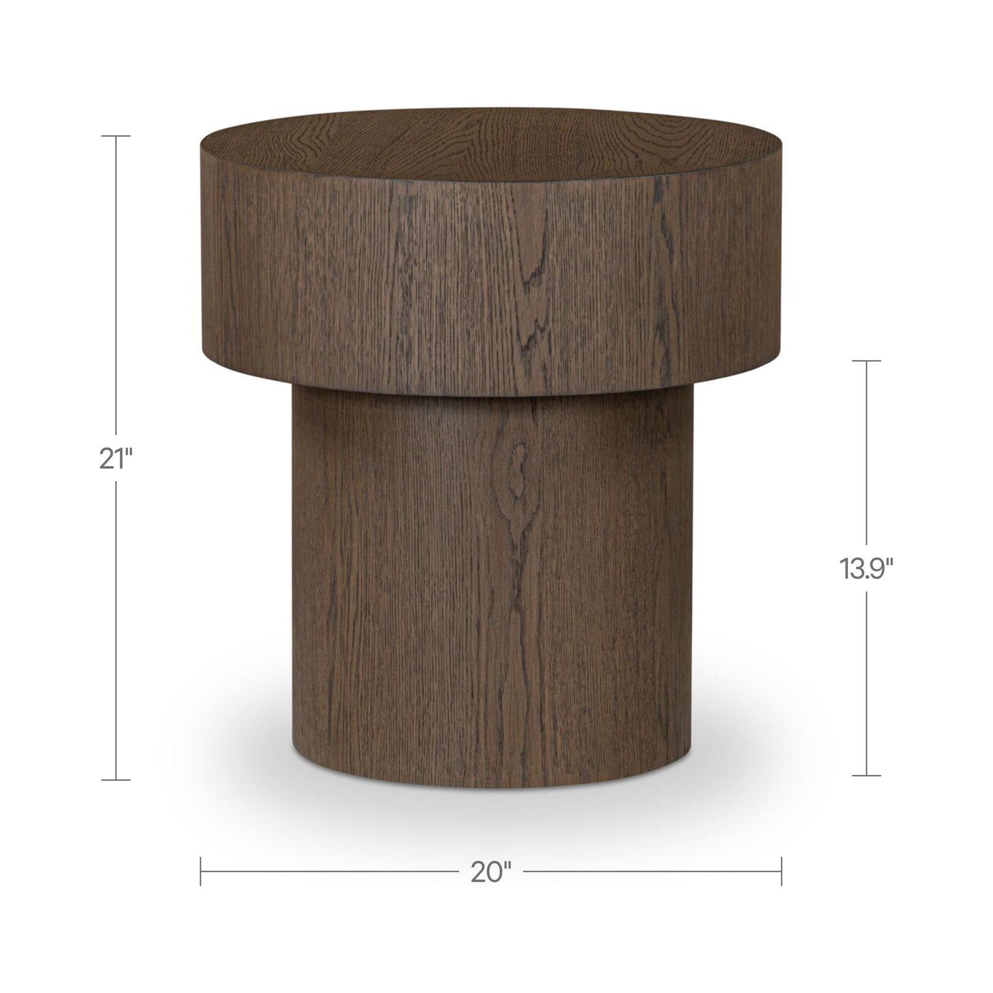 Corey - Side Table - Dark Brown - Image 2