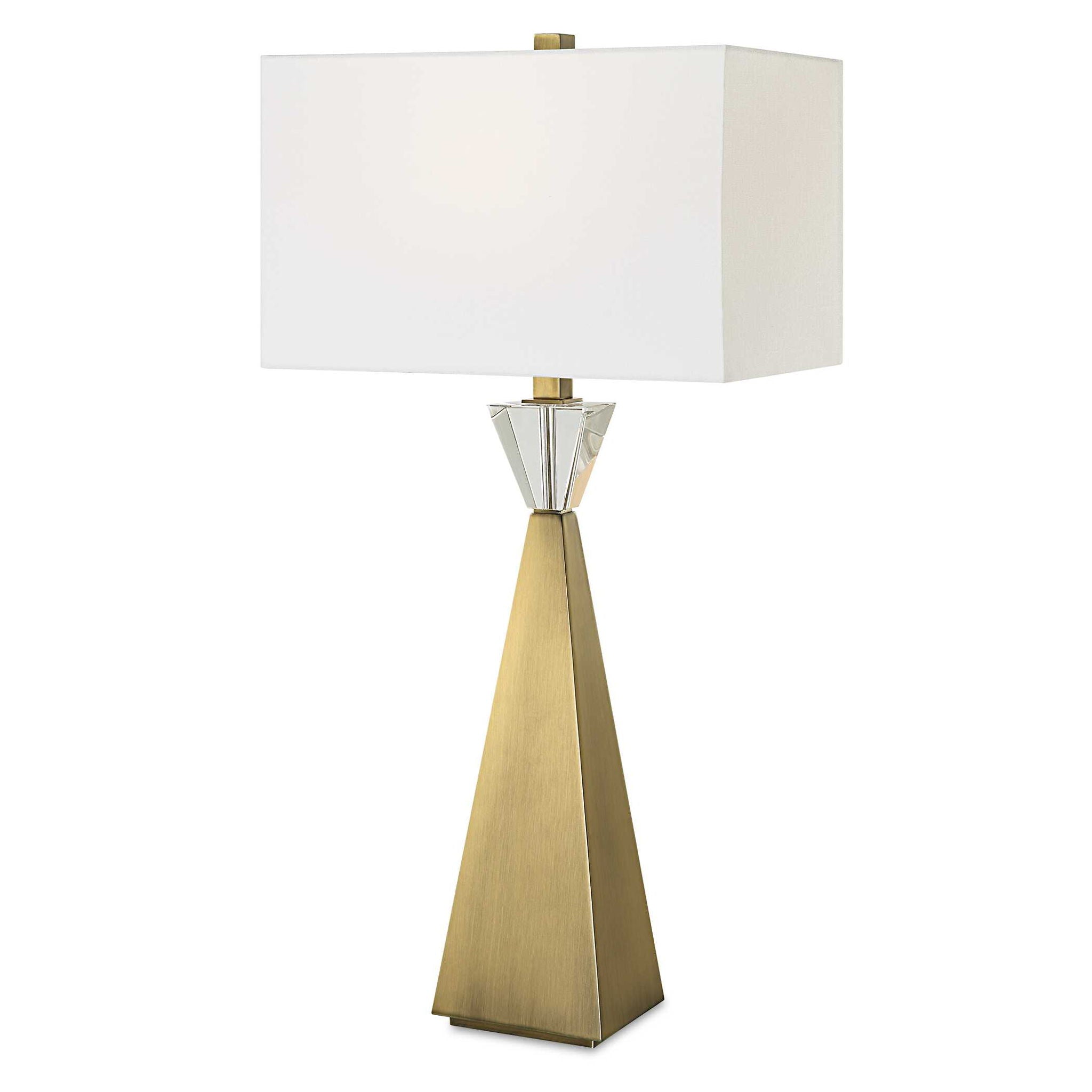 Arete – Modern Brass Table Lamp – Gold