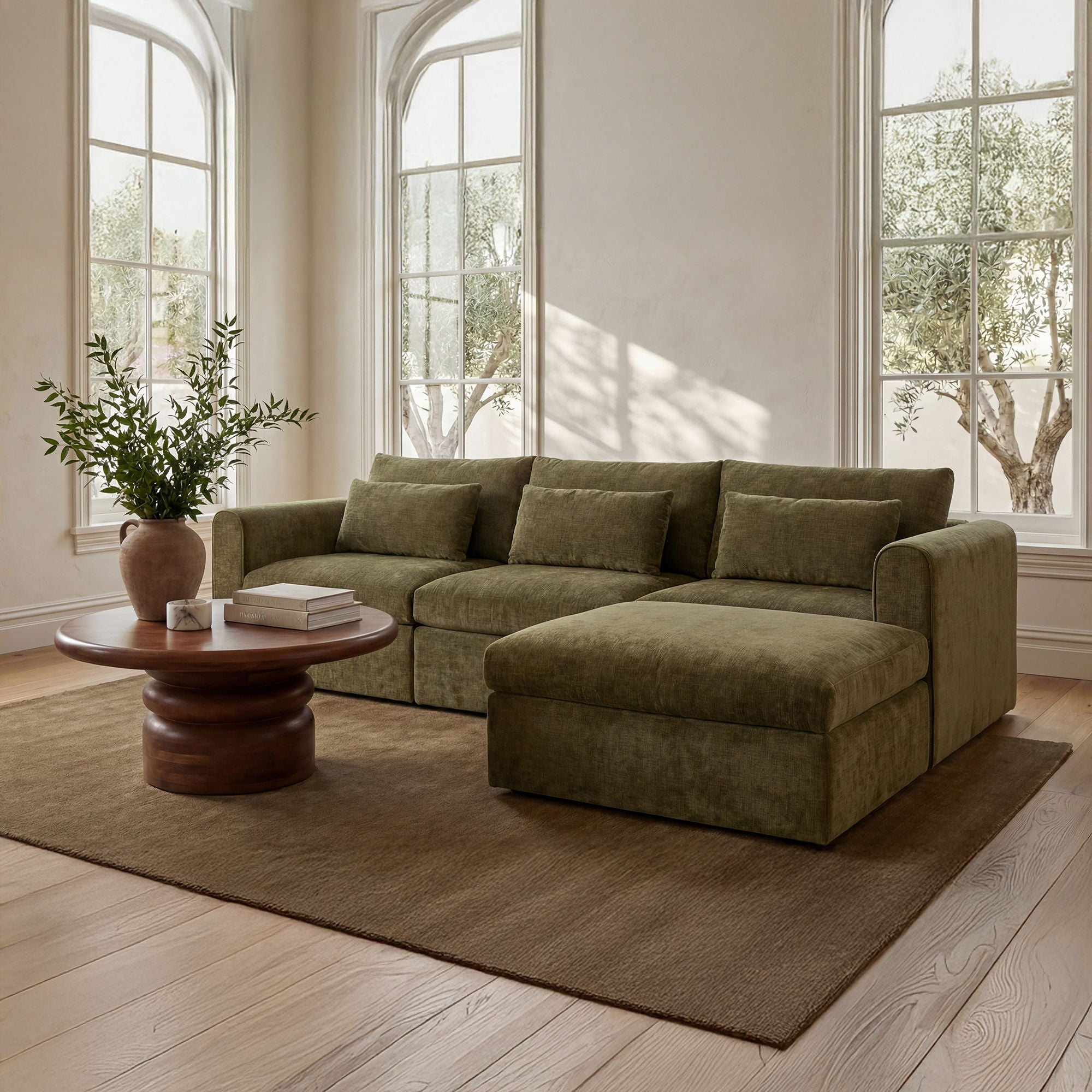 Swift – Slipper Chair – Dark Green