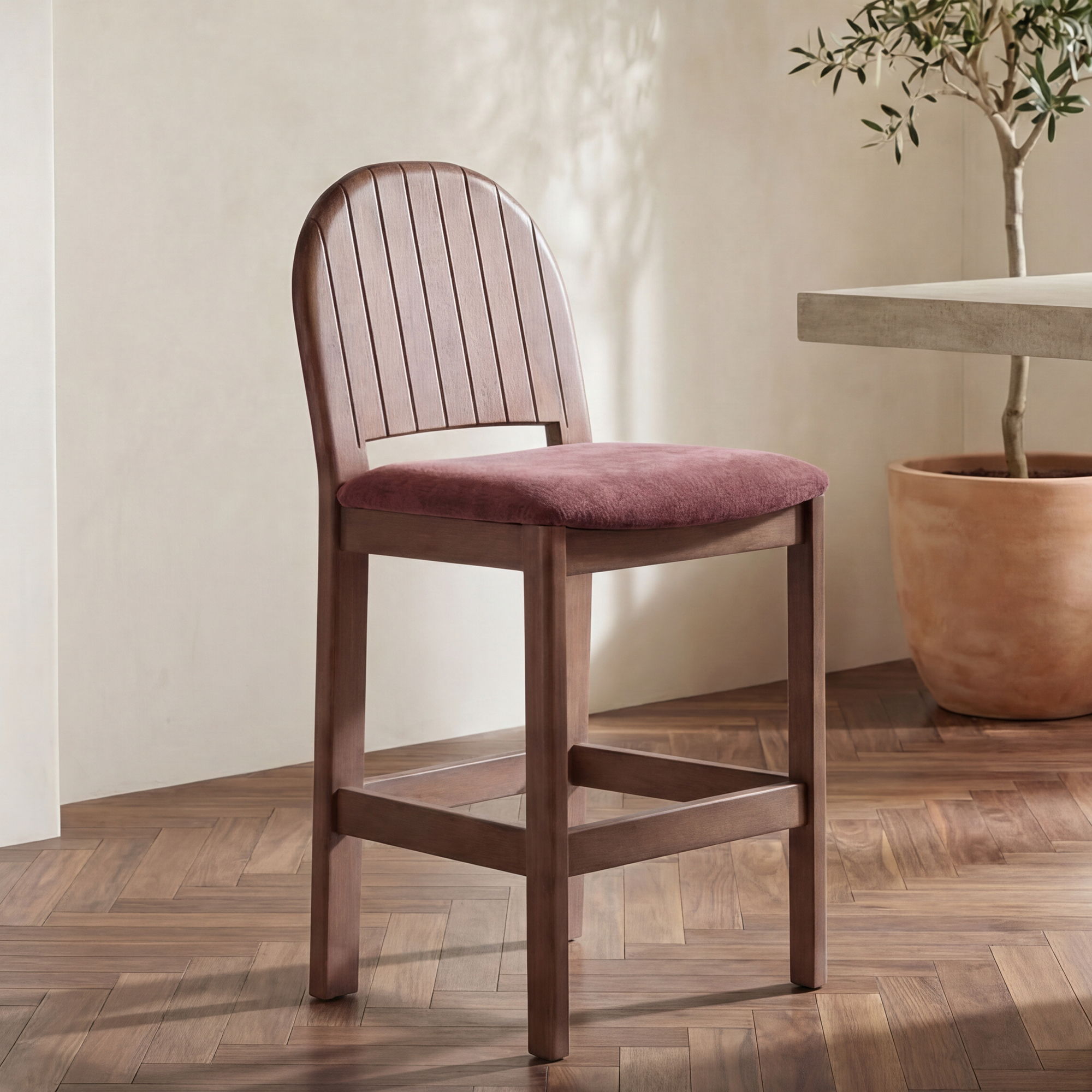 Emil - Counter Stool - Berry / Purple - Image 1