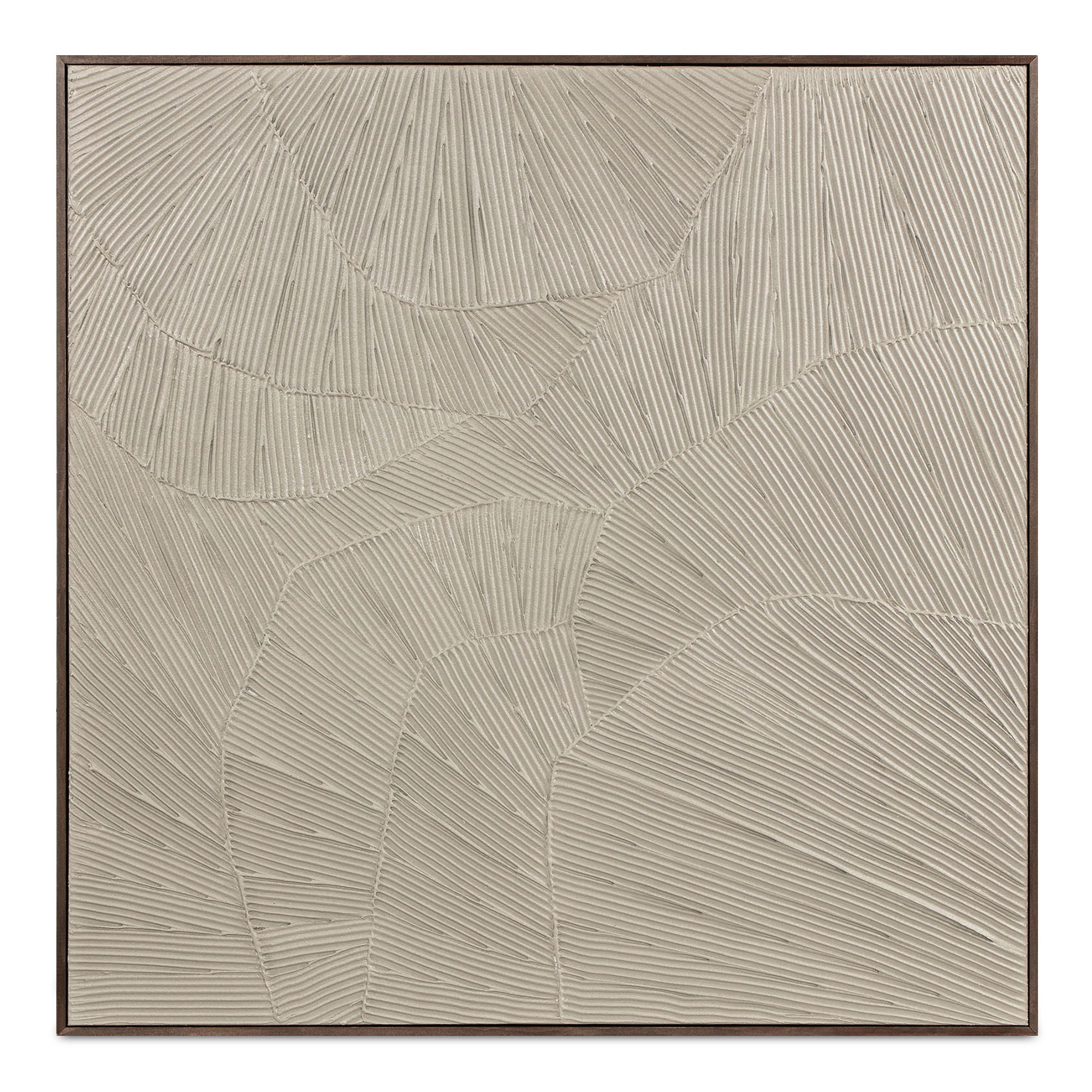 Flutter – Framed Painting – Cool Beige