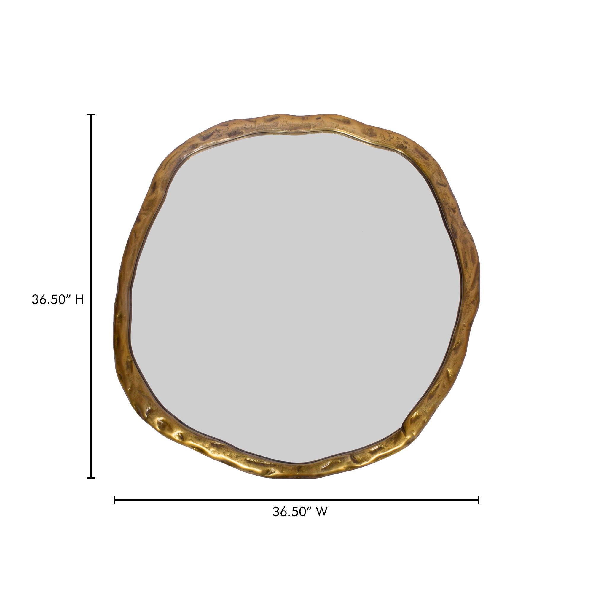 Foundry - Large Mirror - Gold - Image 3
