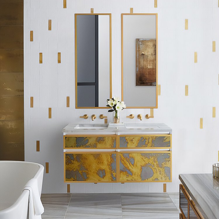 Medicine Cabinet Profiles 16 x 40 x 6 Inch 1 Doors Mirror Polished Nickel Left - Image 2
