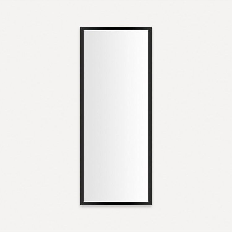 Medicine Cabinet Profiles 16 x 40 x 6 Inch 1 Doors Mirror Matte Black Right - Image 1