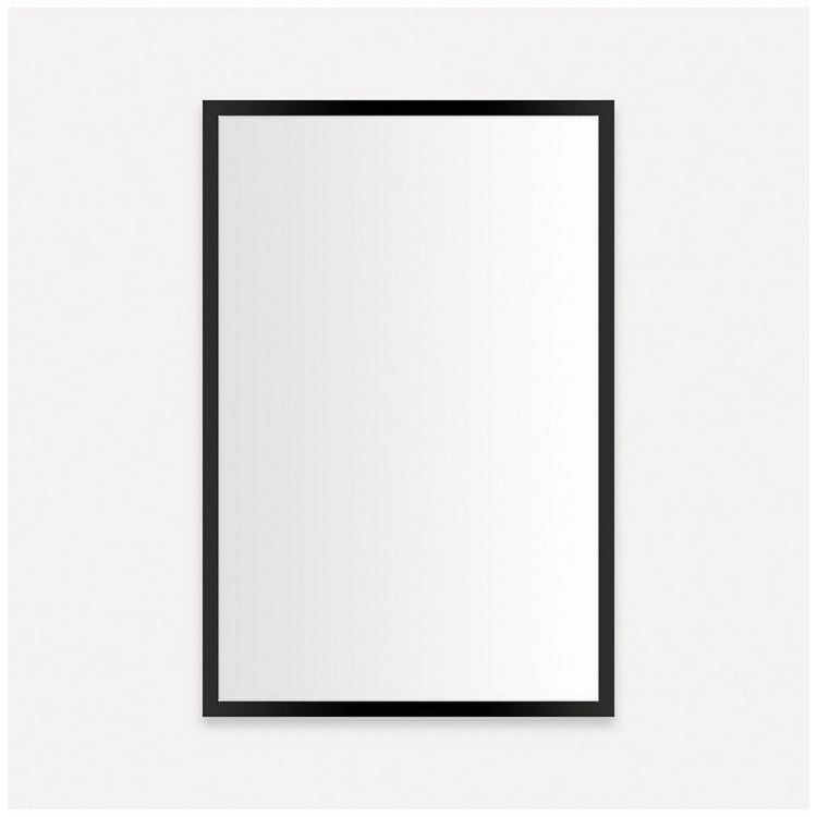 Medicine Cabinet Profiles 20Wx30Hx4D Inch 1 Doors Mirror Matte Black Left - Image 1