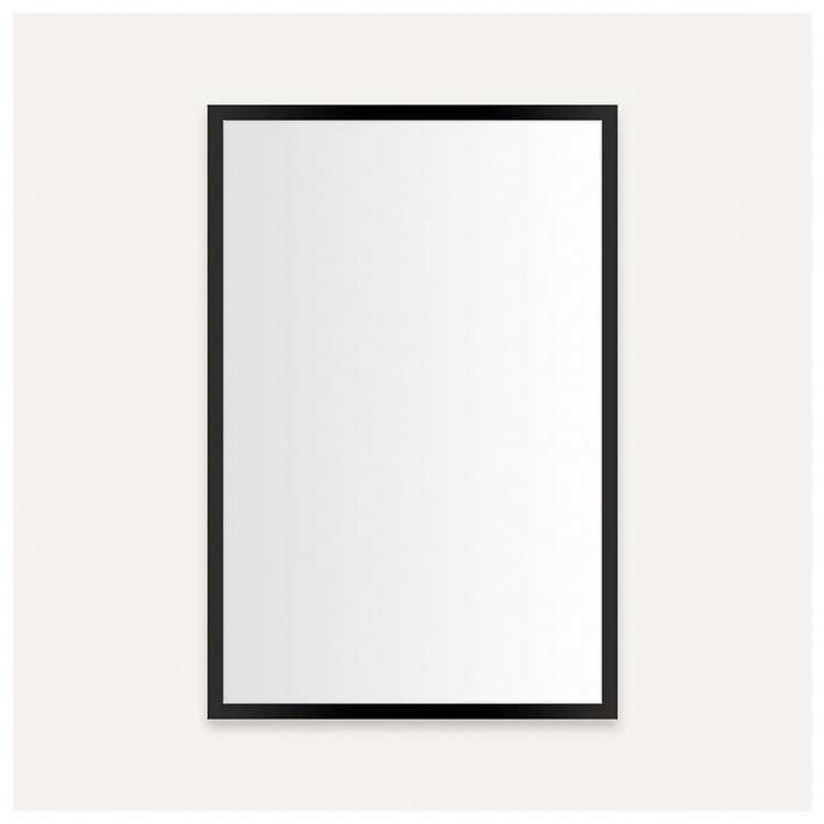 Medicine Cabinet Profiles 20Wx30Hx4D Inch 1 Doors Mirror Matte Black Right - Image 1