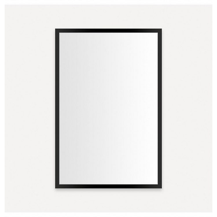 Medicine Cabinet Profiles 20W x 30H x 6D Inch 1 Doors Mirror Matte Black Flat Top Reversible Non-Electric - Image 1
