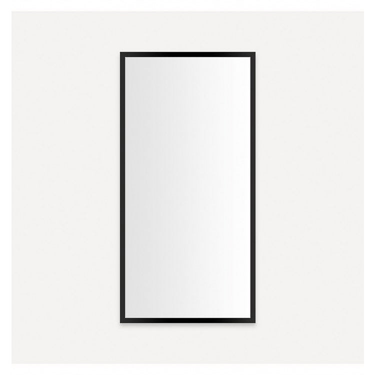Medicine Cabinet Profiles 20W x 40H x 4D Inch 1 Doors Mirror Matte Black Flat Top Reversible Non-Electric - Image 1