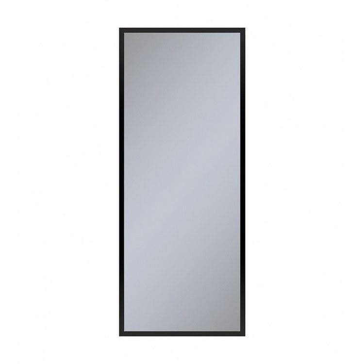 Medicine Cabinet Profiles 20W x 48H x 4D Inch 1 Doors Mirror Matte Black Flat Top Reversible Non-Electric - Image 1