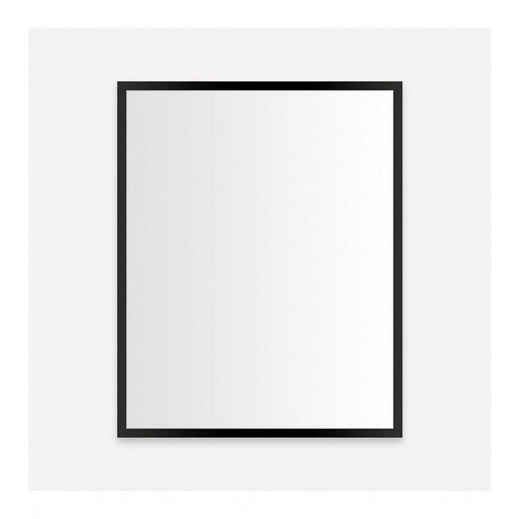Medicine Cabinet Profiles 24W x 30H x 4D Inch 1 Doors Mirror Matte Black Flat Top Reversible Non-Electric - Image 1