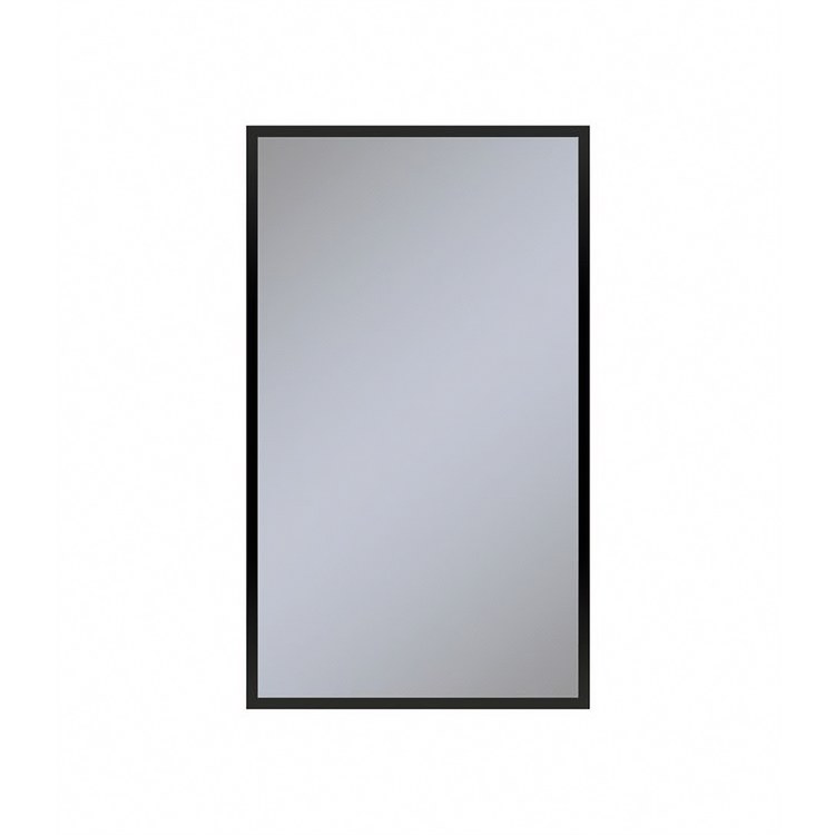 Medicine Cabinet Profiles 24Wx40Hx4D Inch 1 Doors Mirror Matte Black Left - Image 1