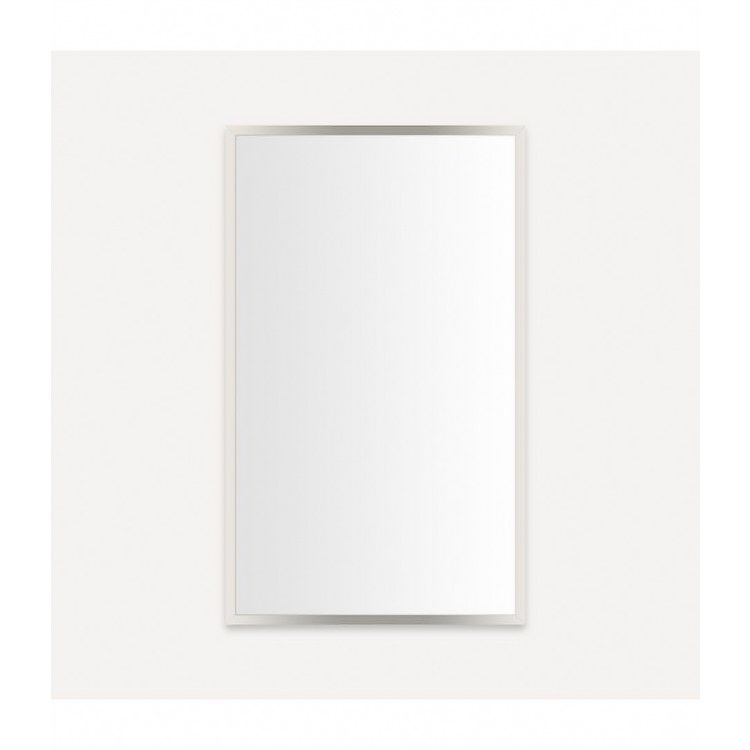 Medicine Cabinet Profiles 24W x 40H x 4D Inch 1 Doors Mirror Polished Nickel Flat Top Reversible Non-Electric - Image 1
