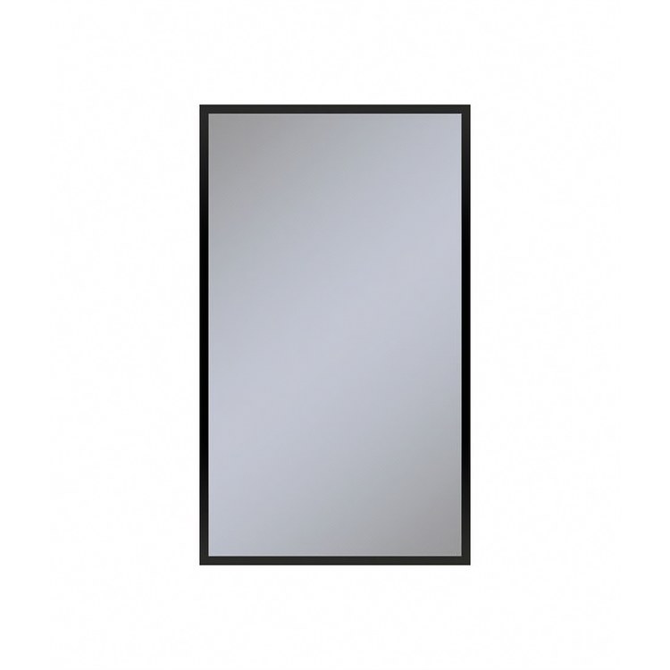Medicine Cabinet Profiles 24Wx40Hx6D Inch 1 Doors Mirror Matte Black Left - Image 1