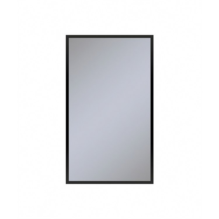 Medicine Cabinet Profiles 24Wx40Hx6D Inch 1 Doors Mirror Matte Black Right - Image 1