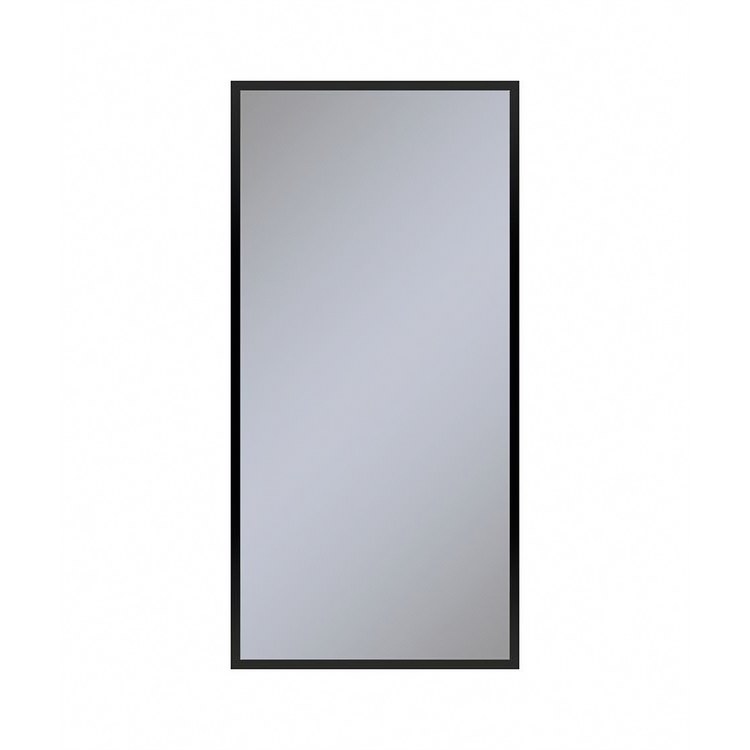Medicine Cabinet Profiles 24Wx48Hx4D Inch 1 Doors Mirror Matte Black Left - Image 1