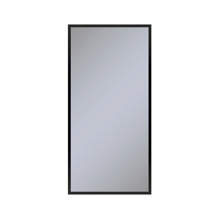 Medicine Cabinet Profiles 24Wx48Hx4D Inch 1 Doors Mirror Matte Black Right - Image 1