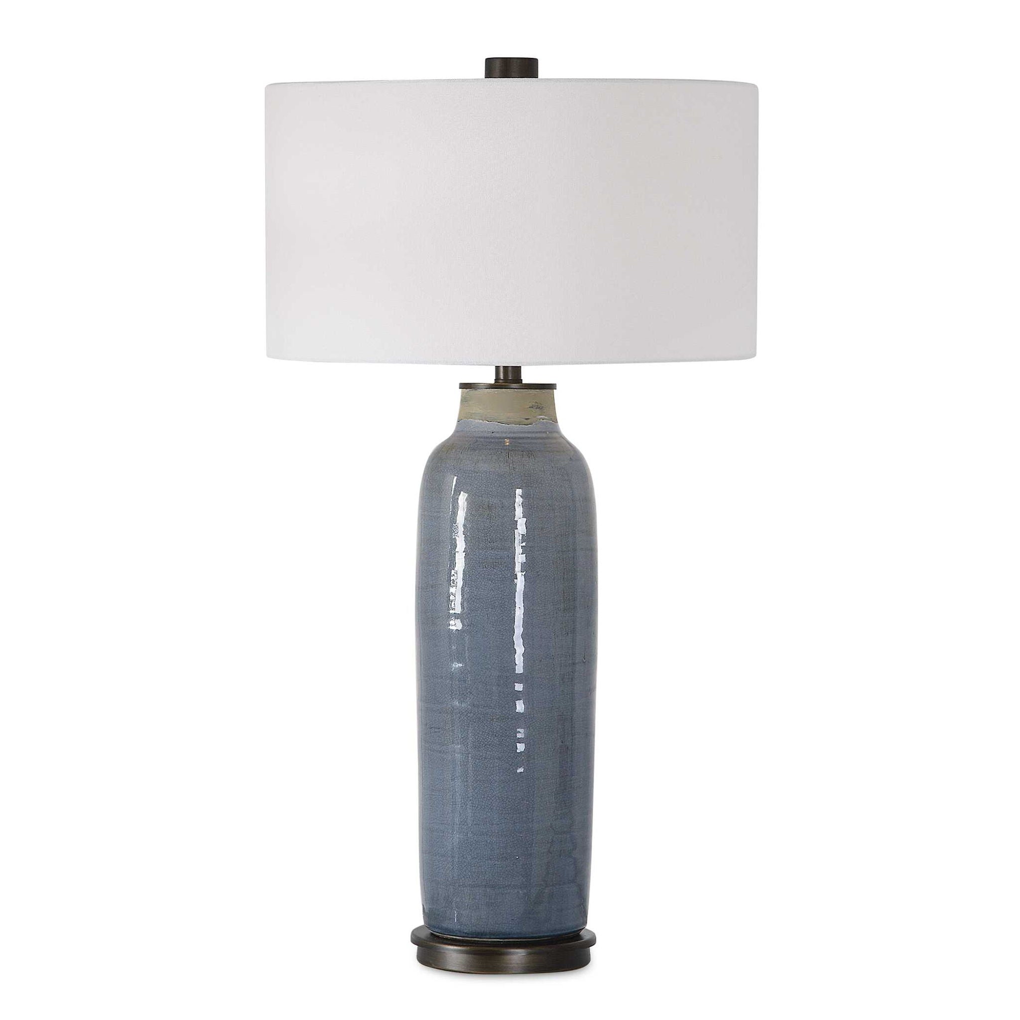 Vicente - Slate Table Lamp - Blue - Image 1