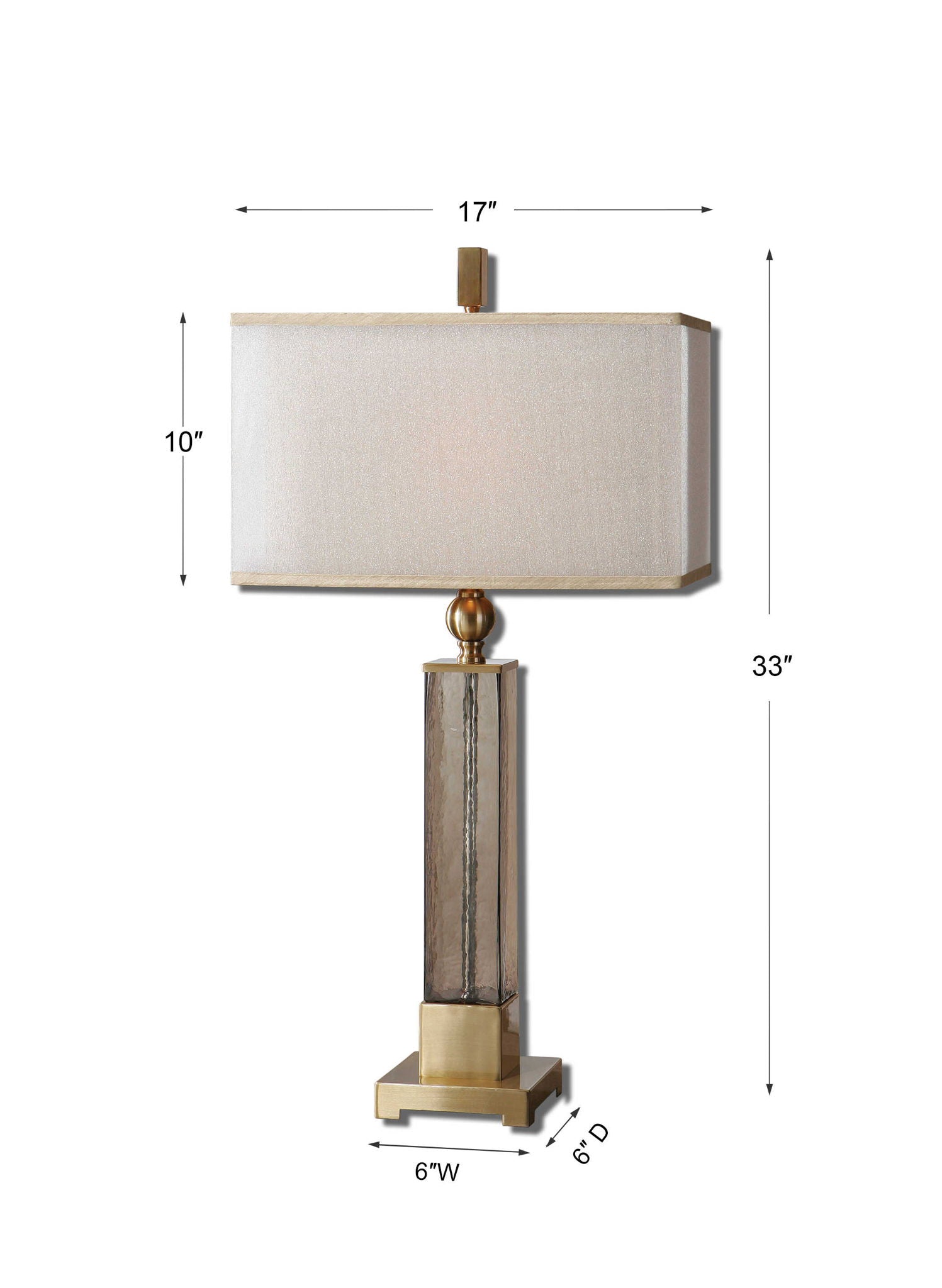 Caecilia - Glass Table Lamp - Amber - Image 3