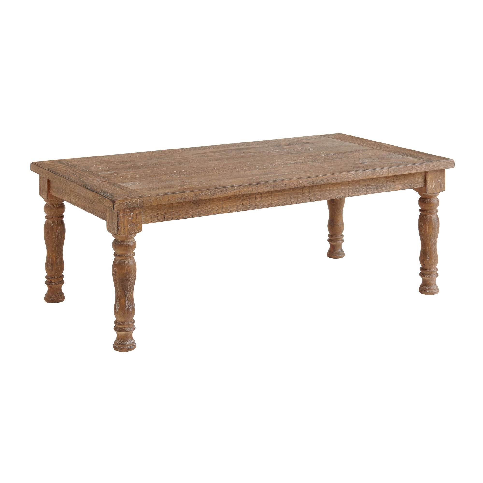 Highland – Coffee Table With Turned Legs – Sandwash