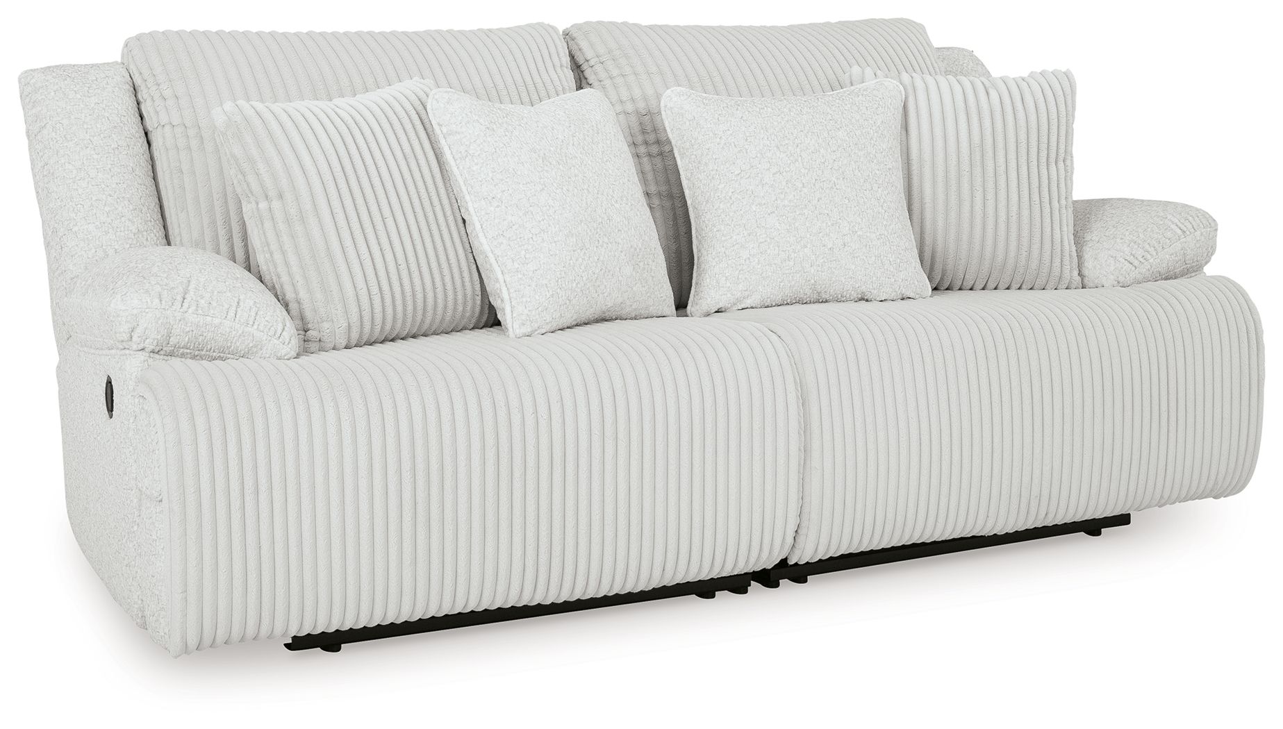 Top Tier – 2-Piece Sectional Loveseat With RAF And LAF Recliner – Alloy