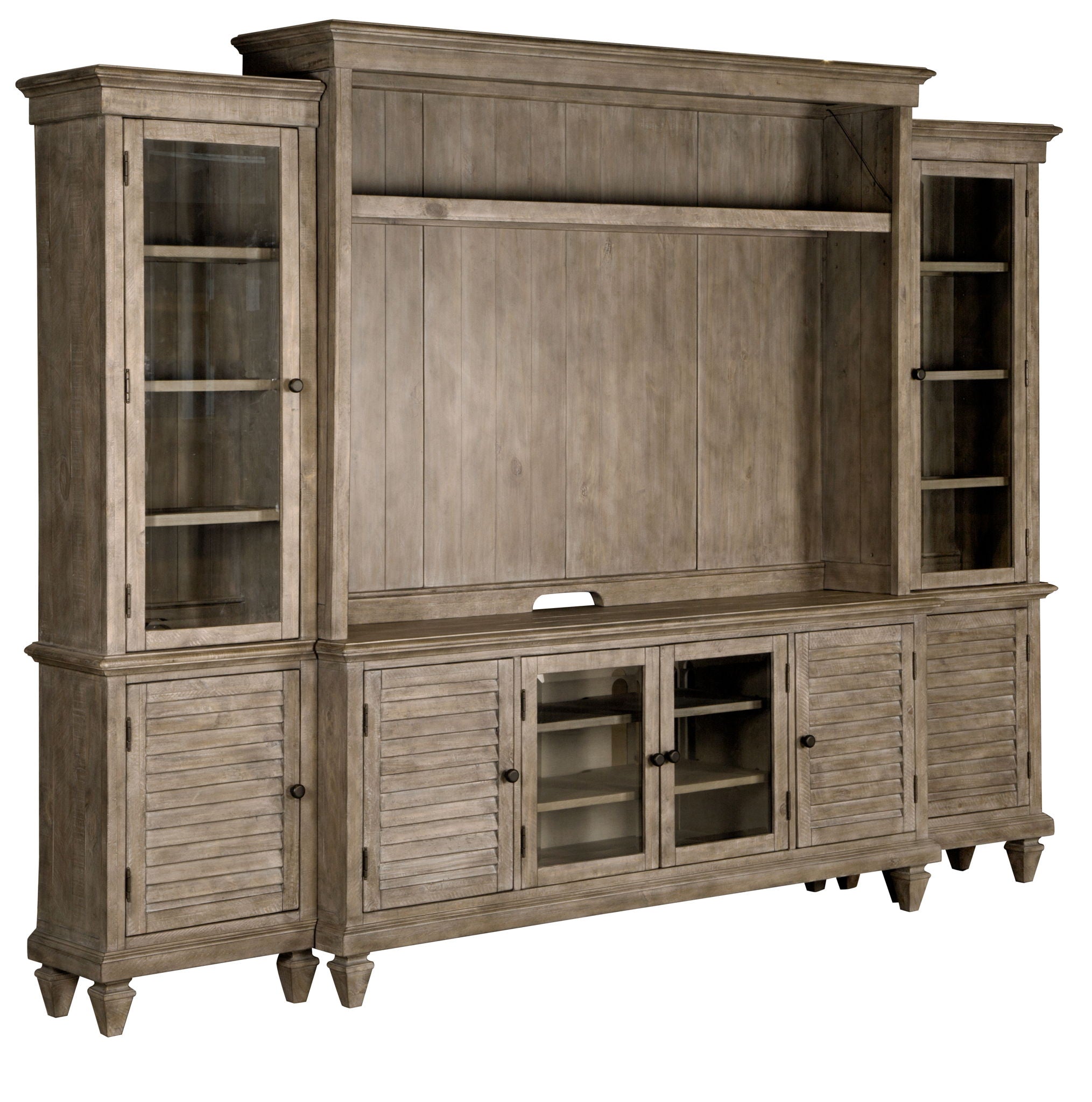 Calistoga - Rustic Entertainment Wall - Dovetail Gray - Image 3