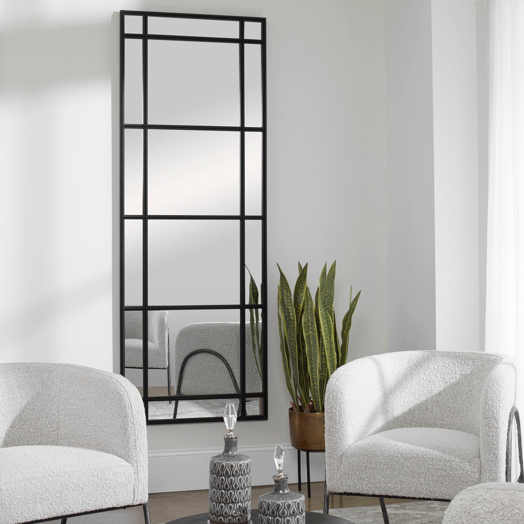 Atticus - Large Rectangular Mirror - Black - Image 3