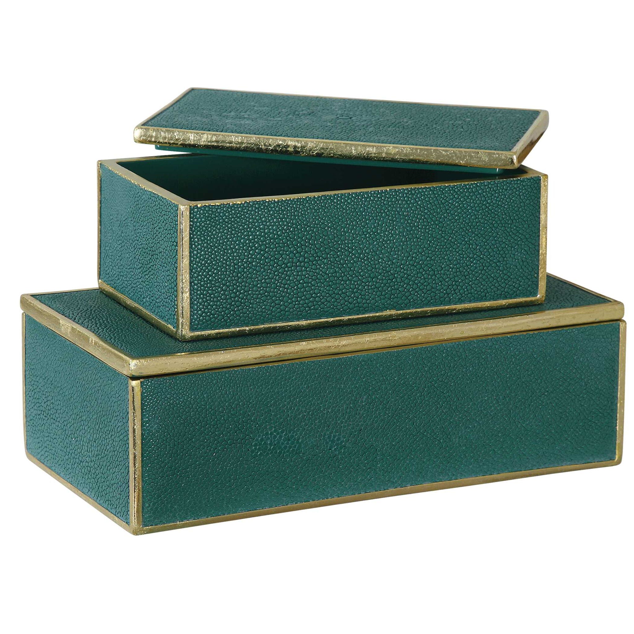 Karis - Boxes (Set of 2) - Emerald Green - Image 3