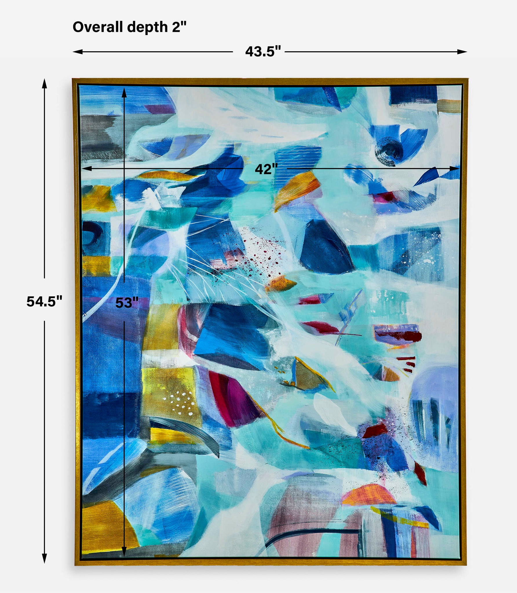 The Story Of Water - Abstract Art - Blue - Image 3