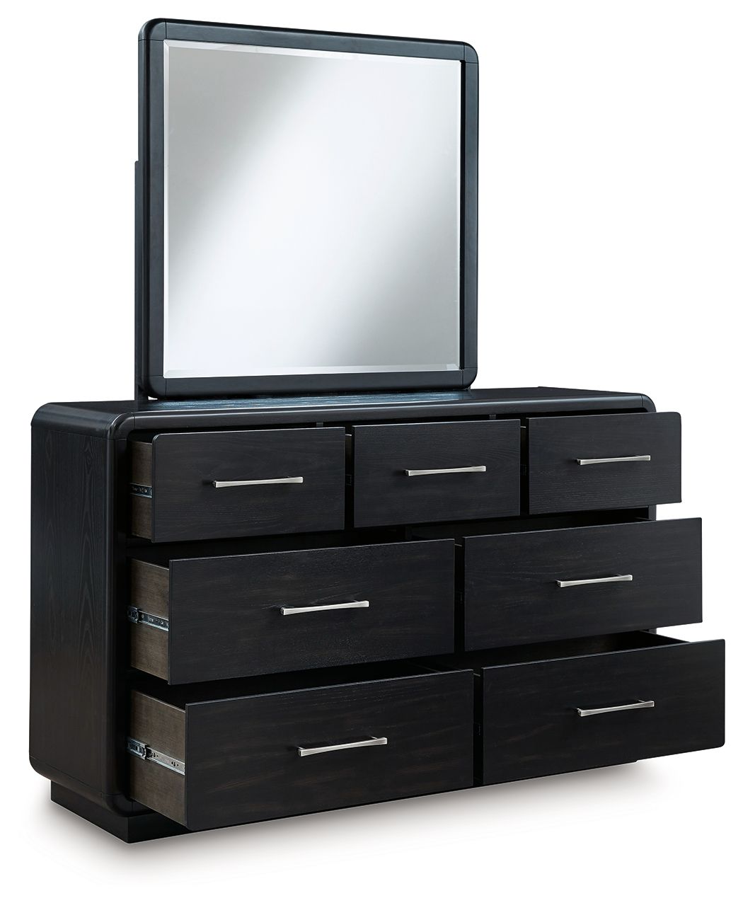 Rowanbeck - Dresser And Mirror - Black - Image 3
