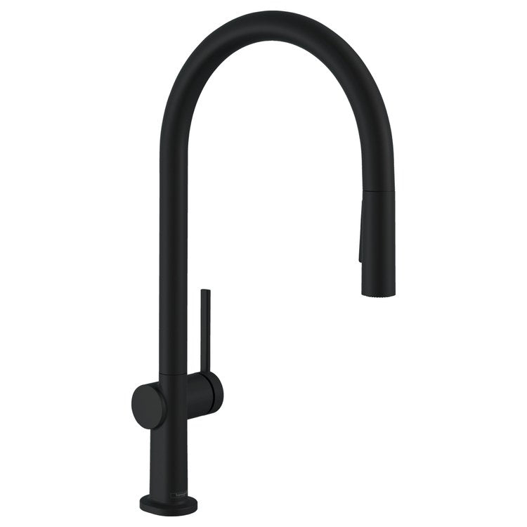 Kitchen Faucet Talis N sBox 1 Lever ADA Matte Black Pull Down 150 DEG Swivel 1 Hole 1.75 Gallons per Minute - Image 1