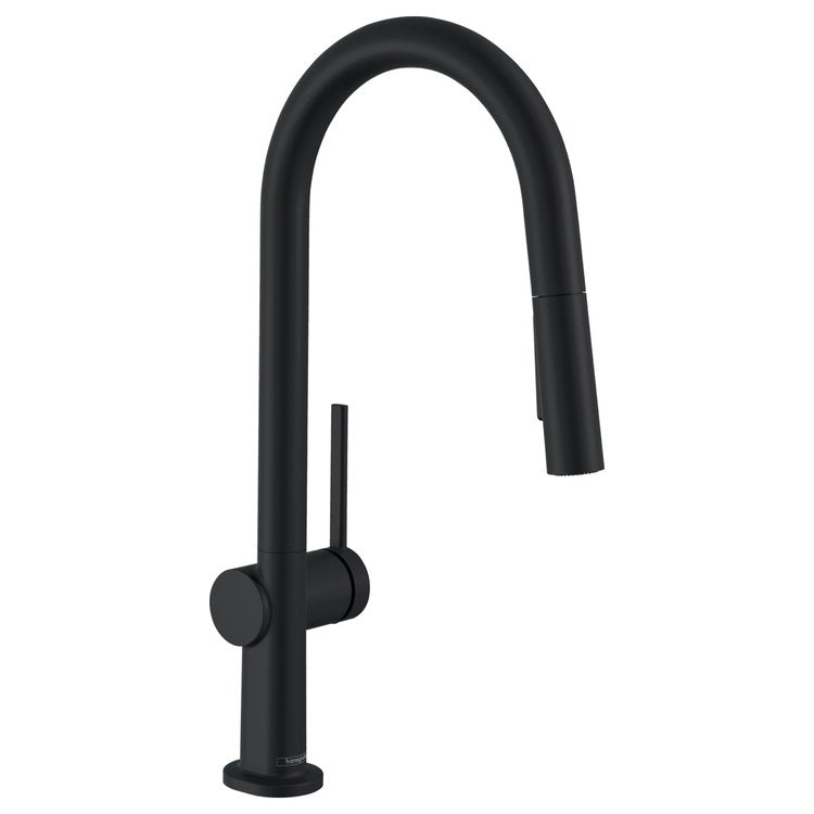 Kitchen Faucet Talis N 1 Lever ADA Matte Black Pull Down High Arc 360 DEG Swivel 1 Hole 1.75 Gallons per Minute - Image 1