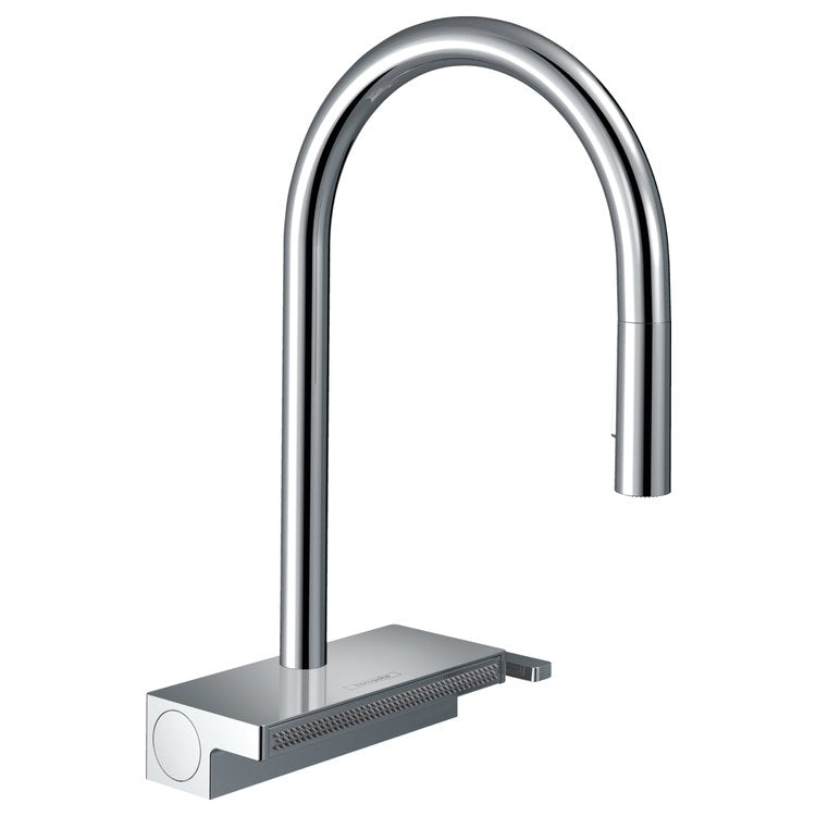 Kitchen Faucet Aquno Select 1 Lever Chrome Pull Down 150 DEG Swivel 1 Hole 1.75 Gallons per Minute - Image 1