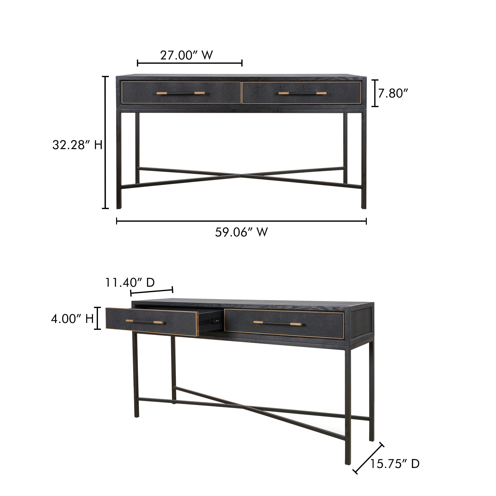 Mako - Console Table - Black - Image 3