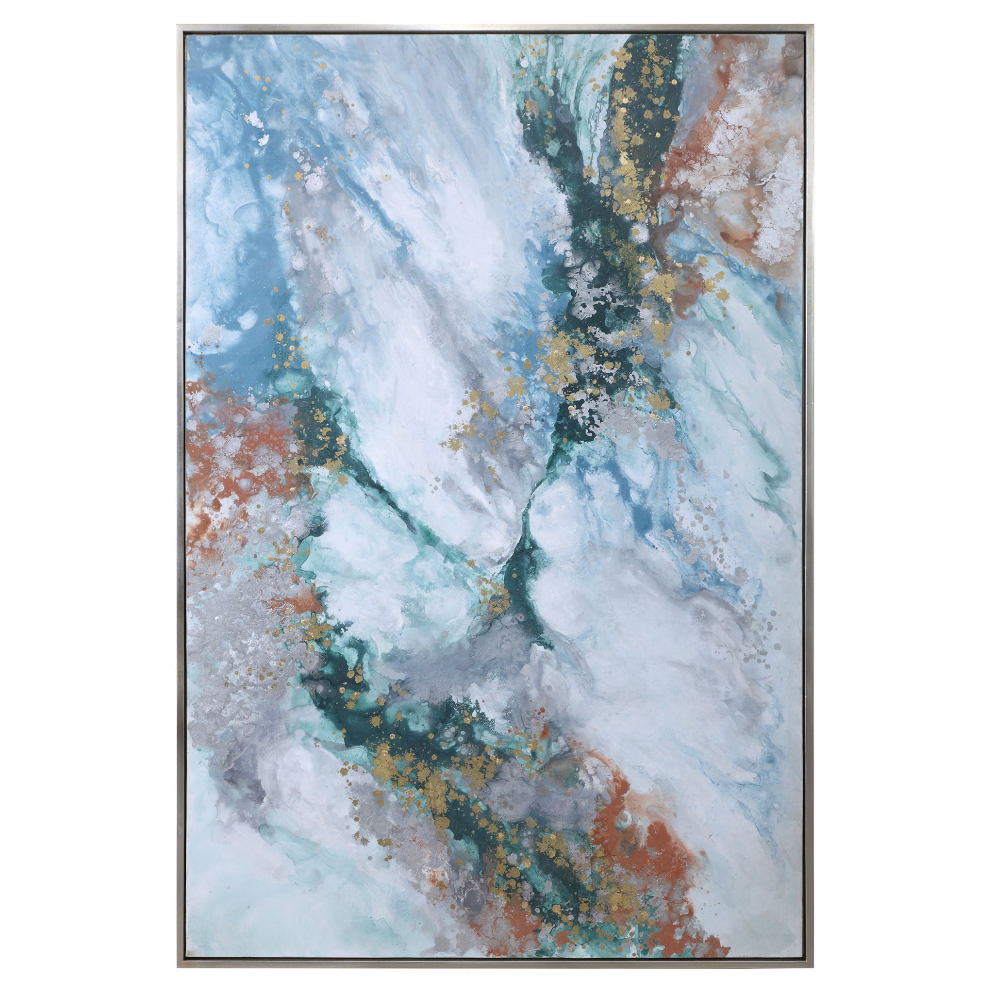 Mercury Hand – Abstract Art – Blue