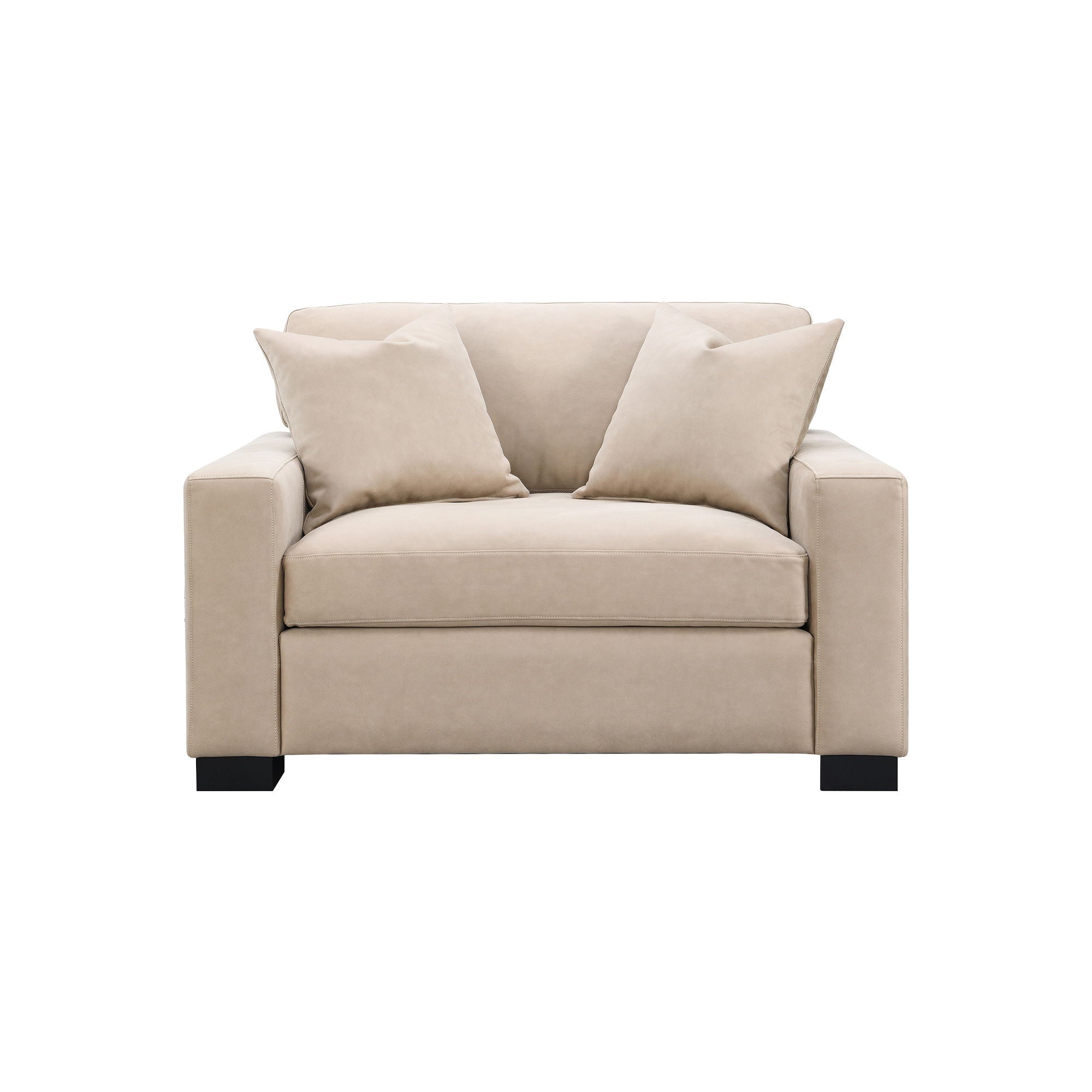 Dexter - Double Chair With 2 Pillows - Taupe - Image 1