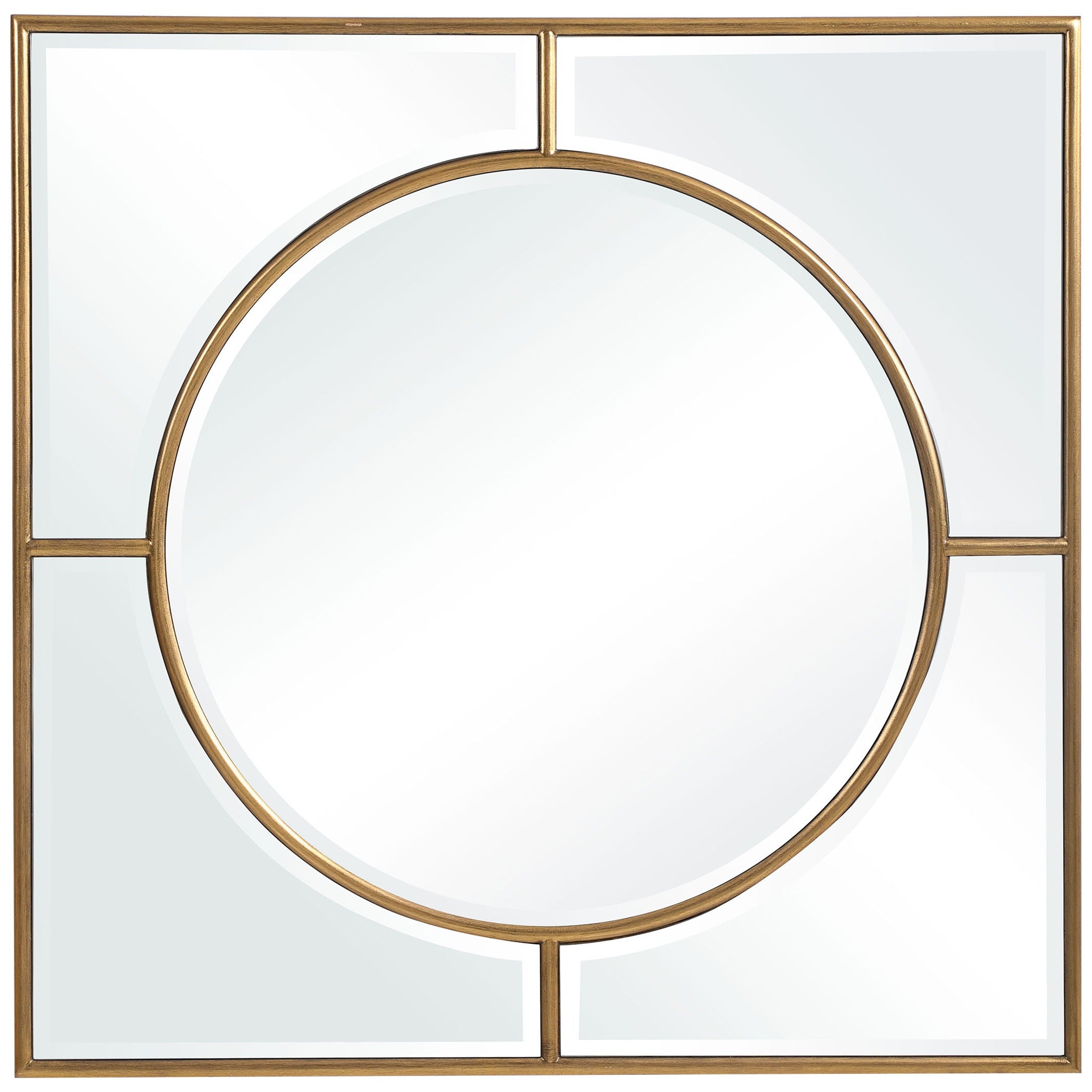 Stanford - Square Mirror - Gold - Image 1