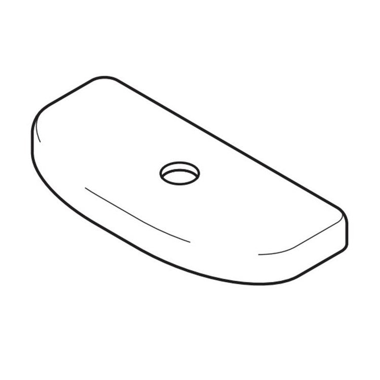 Tank Cover Aquia lV with Velcro Tape Cotton 7-1/2 x 15-1/2 Inch Vitreous China for ST446E 7-1/2 Inch