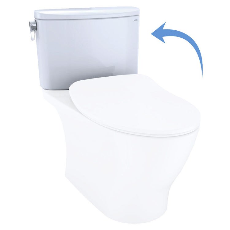 Toilet Tank Nexus with Cover Cotton 1.28 Gallons per Flush Left Side - Image 1