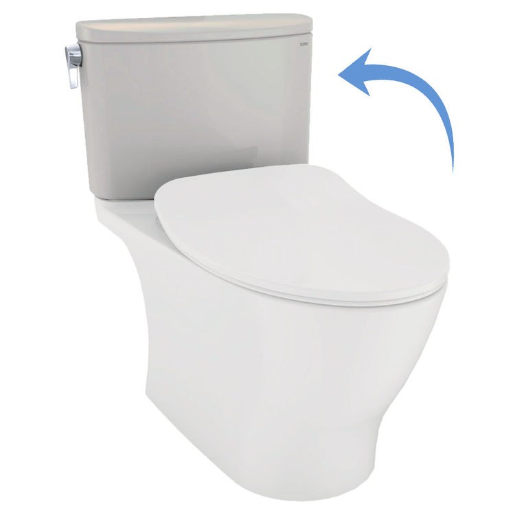Toilet Tank Nexus with Cover Sedona Beige 1.0 Gallons per Flush Left Side