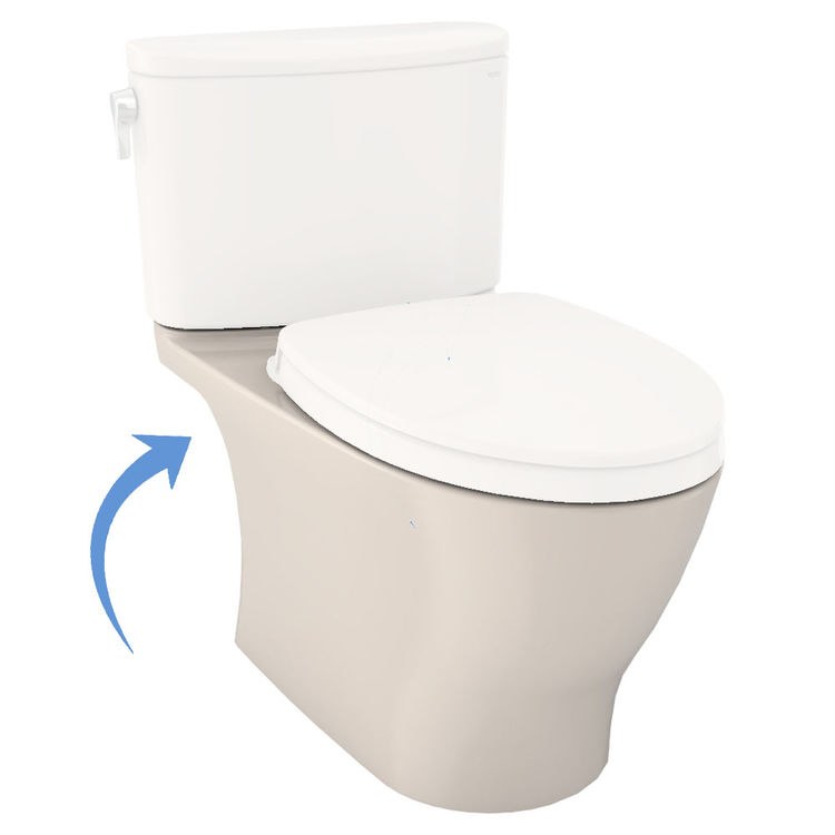 Toilet Bowl Nexus Elongated Universal Height Sedona Beige ADA - Image 1