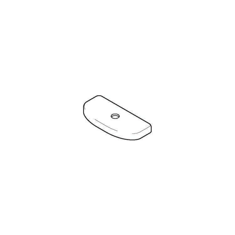 Tank Cover with Velcro Tape Cotton 6-5/16 x 15-3/16 Inch Vitreous China for CST646U 6-5/16 Inch