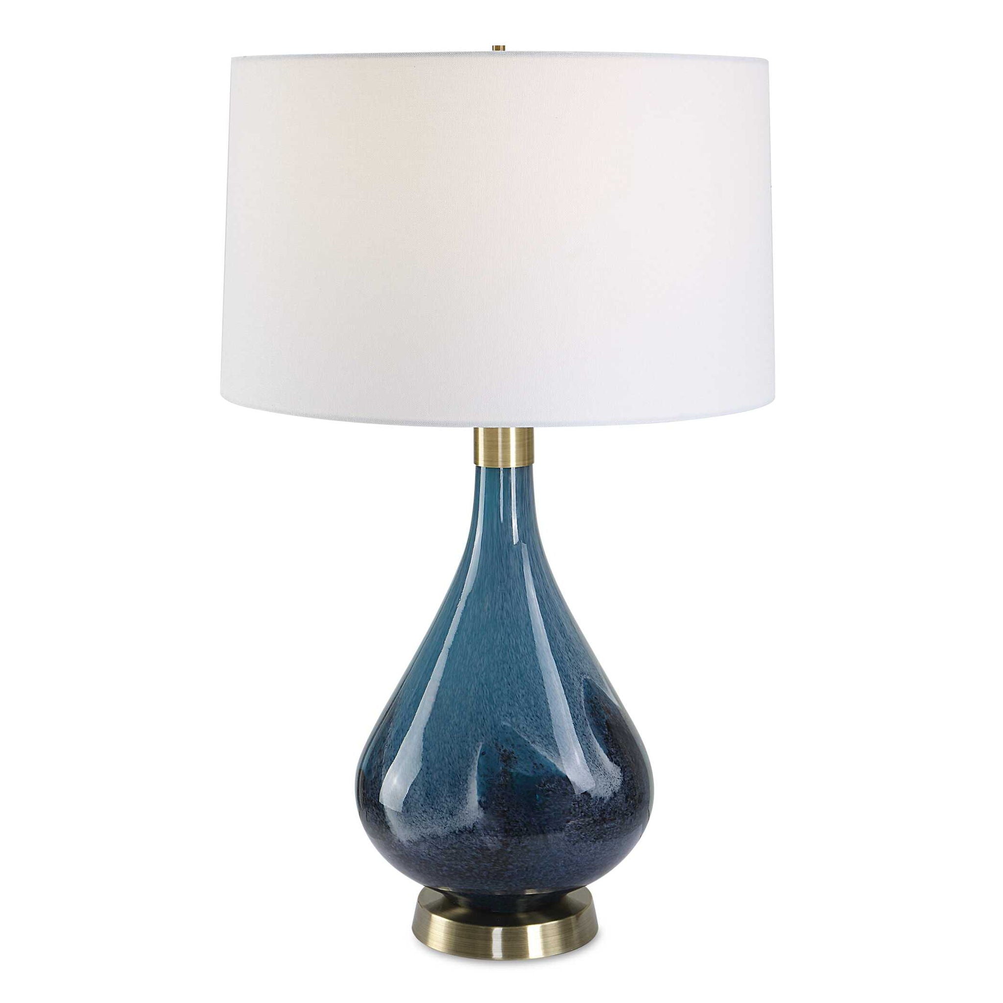 Riviera - Art Glass Table Lamp - Blue - Image 1