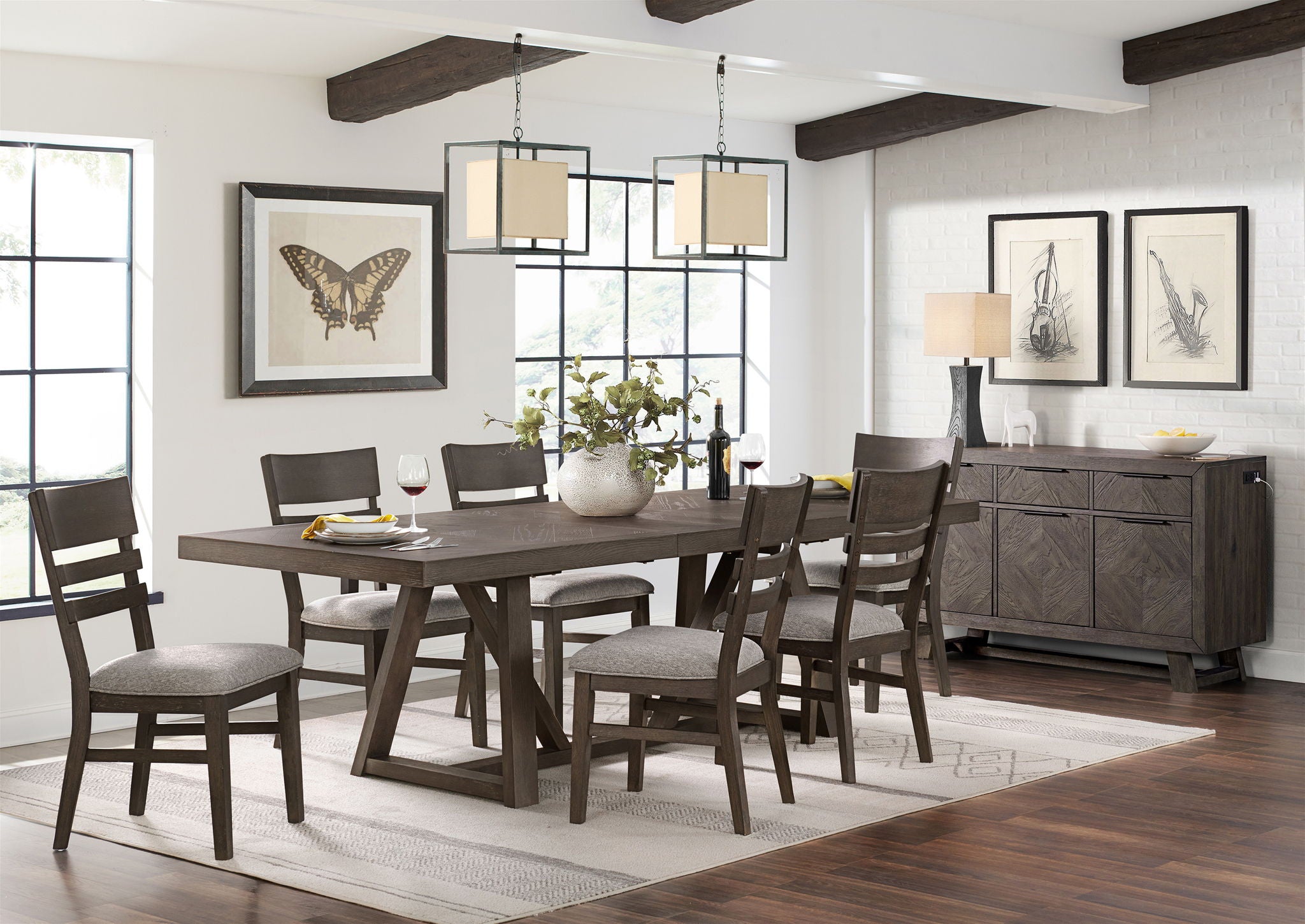 Hearst - Panel Chair - Reclaimed Chevron - Image 2