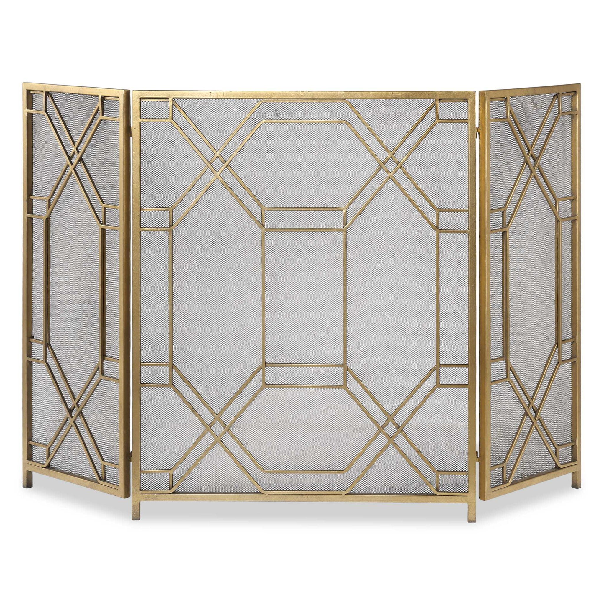 Rosen - Fireplace Screen - Gold - Image 1