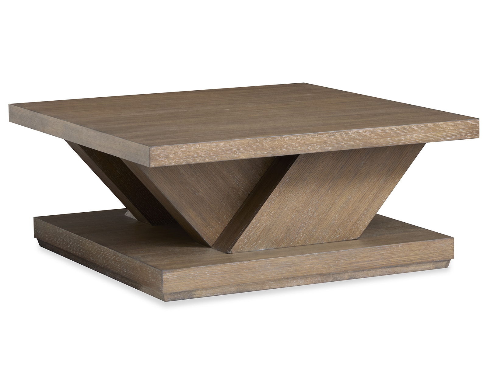 Lansbury – Square Cocktail Table With Casters – Antique Wheat