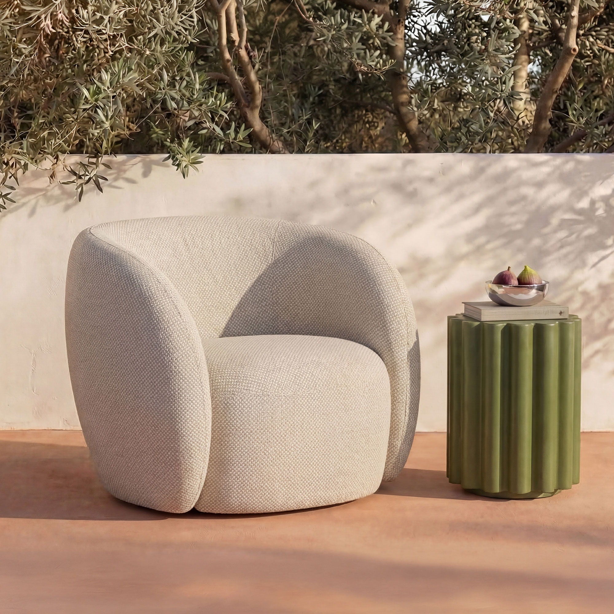 Rae - Outdoor Accent Chair - Gray - Image 3