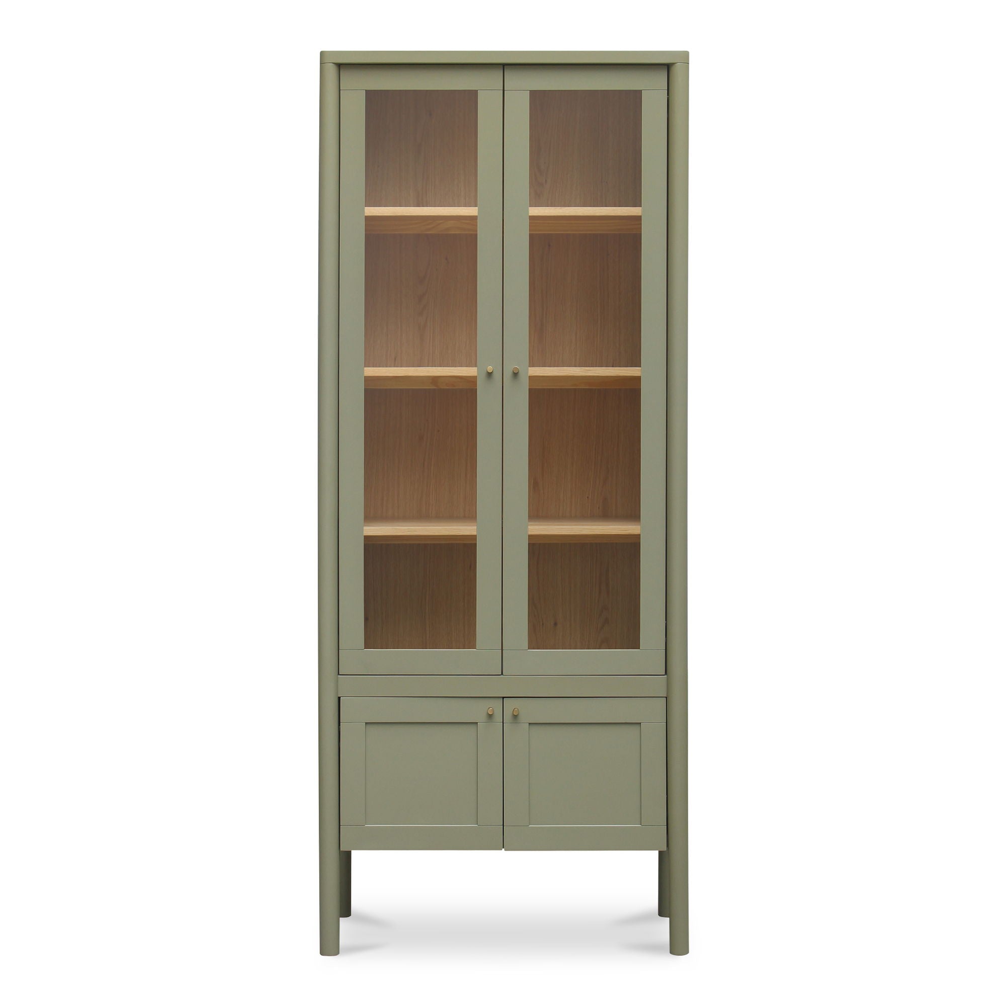 Hannah – Tall Display Cabinet – Green