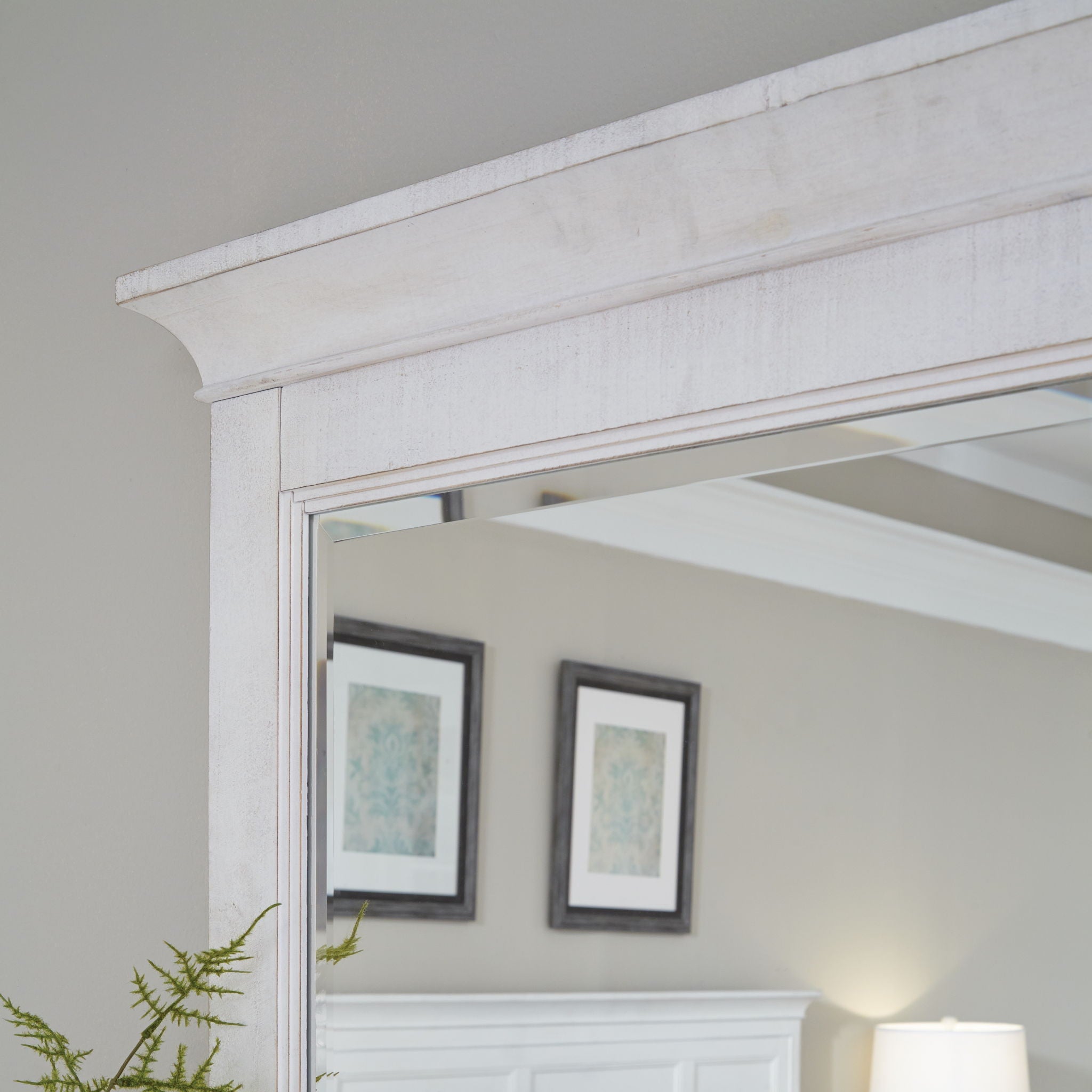 Heron Cove - Landscape Mirror - Chalk White - Image 3